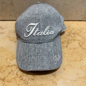 Gray Italia Baseball Cap